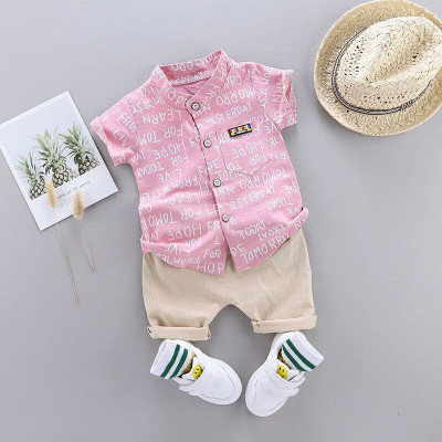 Woxaa Baby Boys & Baby Girls Party(Festive) Shirt Shorts(Pink_Alpha)