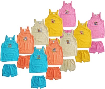 JUST TRY FASHION Baby Boys & Baby Girls Casual Top Shorts(Multicolor_8)