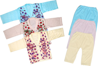 ReshmaaEnter Baby Boys & Baby Girls Casual T-shirt Pyjama(B-1-3-5)