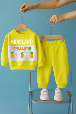 Lofn Baby Boys & Baby Girls Casual Sweatshirt Track Pants(Multi)