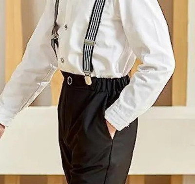 HV CREATION COLLECTION Boys Party(Festive) Shirt Pant(White)