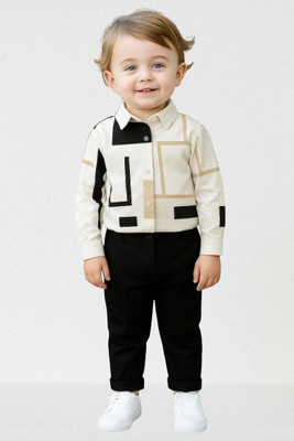 RIYANSHI Baby Boys Casual Shirt Pant(Multicolor)