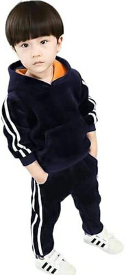Nutts Baby Boys & Baby Girls Casual Track Suit Track Suit(Blue)