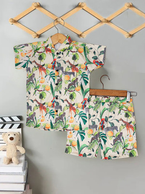 HETSHRI FASHION Baby Boys & Baby Girls Party(Festive) Shirt Shorts(MULTI COLOUR)