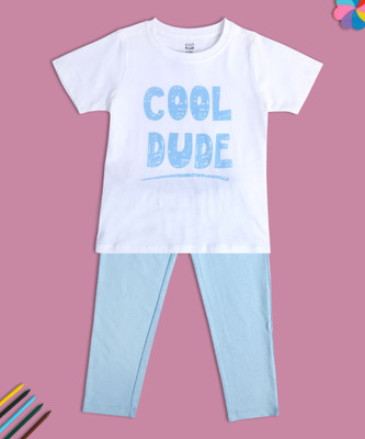 MINI KLUB Boys Casual T-shirt Trouser(Multicolor)