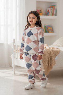 GLAMOUR WORLD GARMENTS Baby Boys & Baby Girls Mickey Casual Sweatshirt Sweatpant(RANI)
