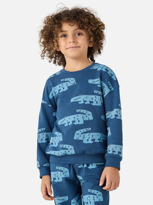 JUNIORS by Babyshop Boys Casual T-shirt Track Pants(Blue)