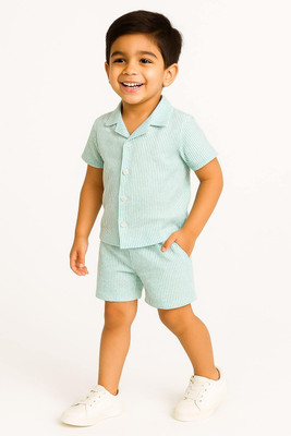 BURBN Boys Party(Festive) Shirt Shorts(Blue)
