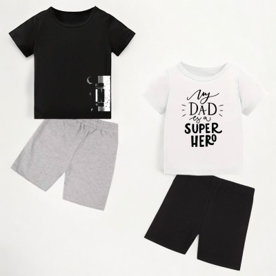 KIDDY STAR Boys Casual T-shirt Shorts(BK-121,WE-25)