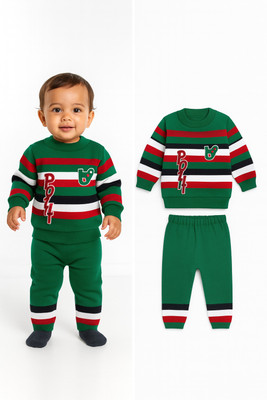 KIDSFASHION Baby Boys & Baby Girls Casual Sweater Pant(Green & Multi-colored)