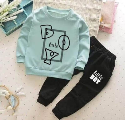 FUTURE TRENDSs Baby Boys Casual T-shirt Pant(BLUE)