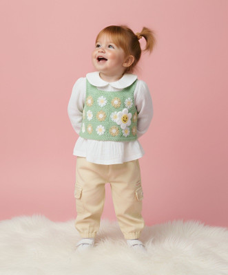 BABY'S DAY Baby Girls Casual Sweater Pant(Green)