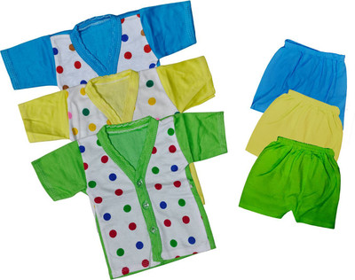 ReshmaaEnter Baby Boys & Baby Girls Casual T-shirt Pyjama(C-1-2-4)