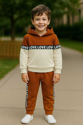 Aggarwalsales Baby Boys & Baby Girls Casual Sweatshirt Track Pants(Brown)