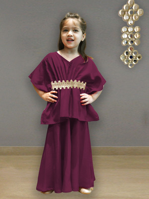 A.T.U.N. Girls Party(Festive) Tunic Pant(Wine)