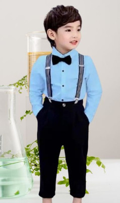 HV CREATION COLLECTION Boys Party(Festive) Shirt Pant(BLUE)