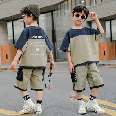 ACTLIVE Baby Boys Casual T-shirt Shorts(ARMY GREEN)