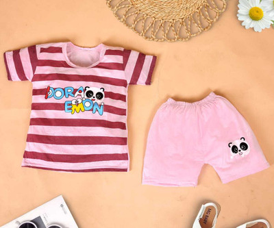 GHJ Baby Boys & Baby Girls Casual T-shirt Ring(pink)