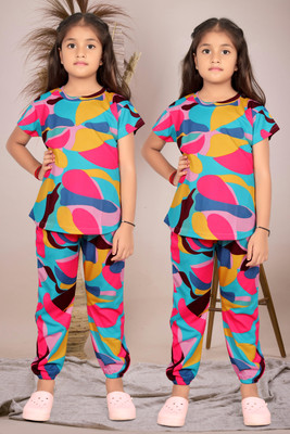 PALAKKIDS Girls Disney Princess Casual Pyjama Top(SS)
