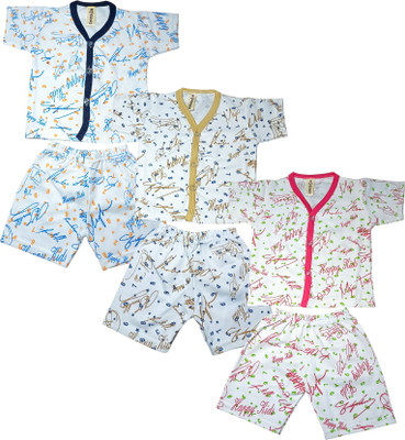 Al Asr Baby Boys & Baby Girls Casual Dress Dress(Multi colour)