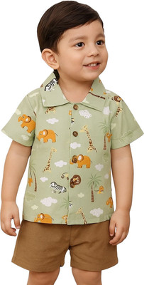 SVH Fashion Baby Boys & Baby Girls Casual Shirt Shorts(Multicolor)