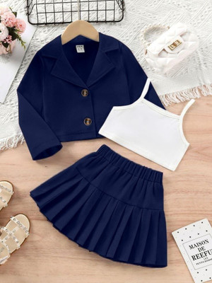 DENEEN FAB Girls Party(Festive) Jacket Skirt(Navy Blue)