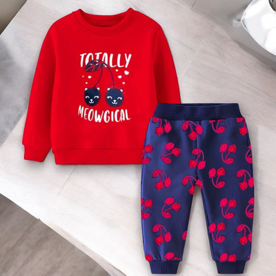 DODODEEKIDS COLLECTION Baby Boys & Baby Girls Casual Sweatshirt Track Pants(Multicolor)
