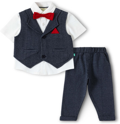 JusCubs Boys Party(Festive) Coat Pant(Navy Blue)