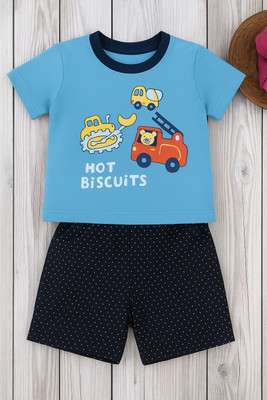 FARAAZ Baby Boys Casual T-shirt Shorts(Multicolor 3)