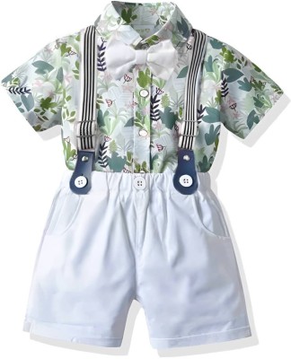 JAIME CREATION Baby Boys & Baby Girls Party(Festive) Shirt Shorts(Multi-color)