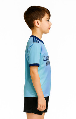 BUGOAT Boys & Girls Casual T-shirt Shorts(Blue)