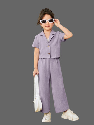 ZEXXO Girls Party(Festive) Shirt Pant(PURPLE)