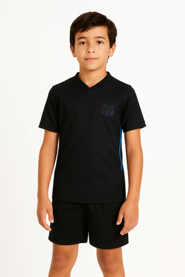 BUGOAT Boys & Girls Casual T-shirt Shorts(Black)