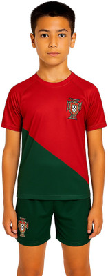 BUGOAT Baby Boys Casual T-shirt Shorts(Red)