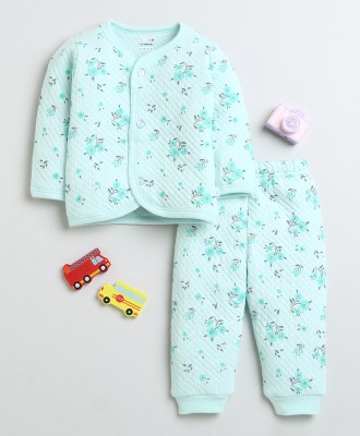 BUMZEE Baby Girls Casual T-shirt Pyjama(Mint)