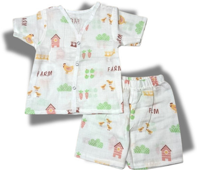 bearbaby Baby Boys & Baby Girls Casual T-shirt Pant(yellow)