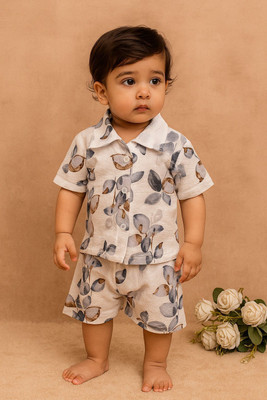 Miss & Chief Boys & Girls Party(Festive) Shirt Shorts(BLUE)