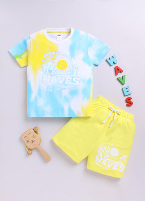 LITTLE NINJA Baby Boys Casual T-shirt Shorts(MULTI ALL)