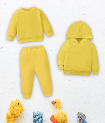 ICABLE Baby Boys & Baby Girls Casual Sweatshirt Track Pants(YELLOW)