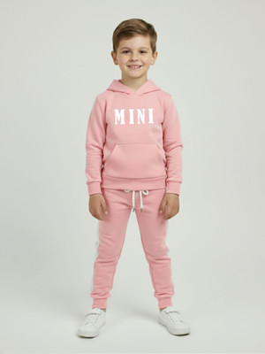 AVOVU Boys Casual T-shirt Track Pants(PINK)