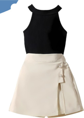 menvy Girls Party(Festive) Top Shorts(BLACK)