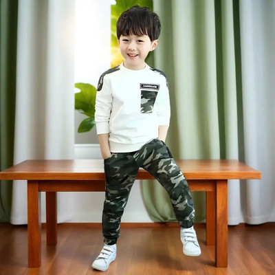 HouseOfCommon Baby Boys Party(Festive) T-shirt Pant(White)