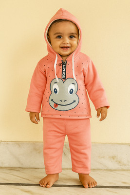 Fly Step Baby Boys & Baby Girls Casual Top Pyjama(Gajri)