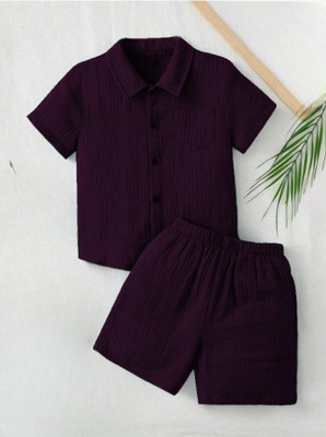 Bhagyashree Baby Boys & Baby Girls Casual Skirt Shorts(Purple)