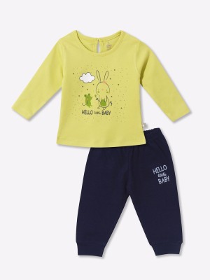 YK X Tinyo Girls Casual T-shirt Jegging(Green)