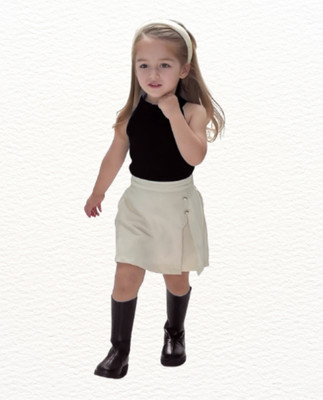 MENVVY Baby Girls Party(Festive) Top Shorts(BLACK)