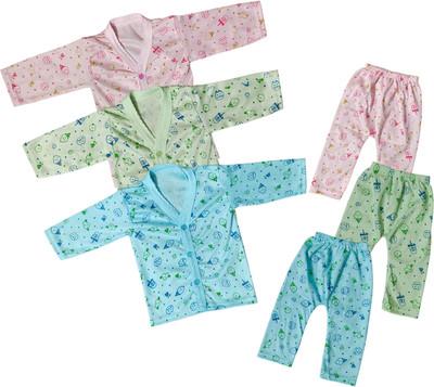 MPT.YOGI Baby Boys & Baby Girls Casual T-shirt Pyjama(EE-1-4-6)