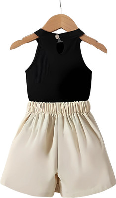 Dressto Girls Party(Festive) Top Shorts(BLACK)
