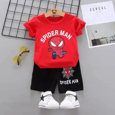 Reliden Fashions Baby Boys & Baby Girls Party(Festive) T-shirt Shorts(RED)