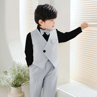 BELIEVED WORTH’S Baby Boys Party(Festive) Coat Pant(LIGHT GREY)